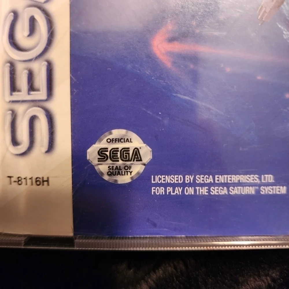 Vintage 1995 Sega Saturn Galactic Attack Video Game Complete w/ Book Space EUC